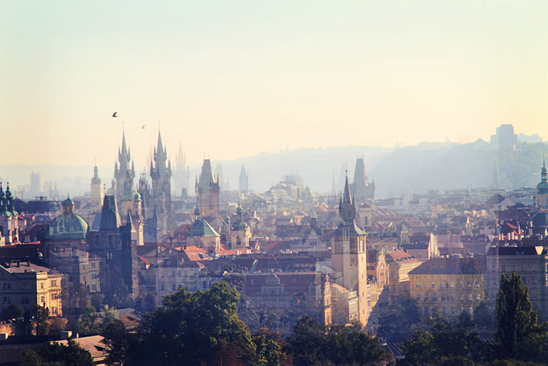 Prague skyview