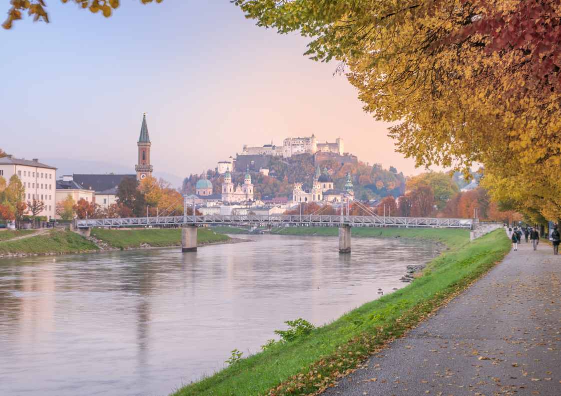 Exploring Salzburg in Different Seasons, river salzburg autumn