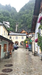 Typical Hallstatt street Typical Hallstatt street